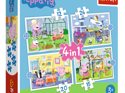 TREFL PEPPA PIG Puslede komplekt, 4 tk, Põrsas Peppa