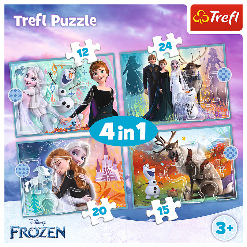 TREFL FROZEN Puslede komplekt, 4 tk