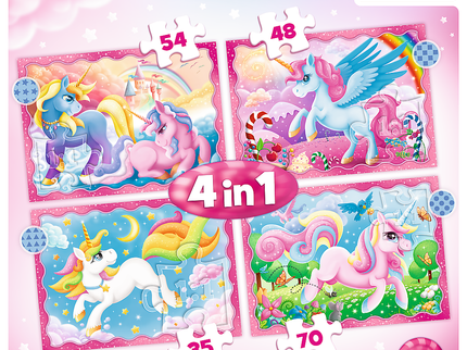 TREFL Puslede komplek, 4 tk, Ükssarvikud