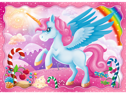 TREFL Puslede komplek, 4 tk, Ükssarvikud