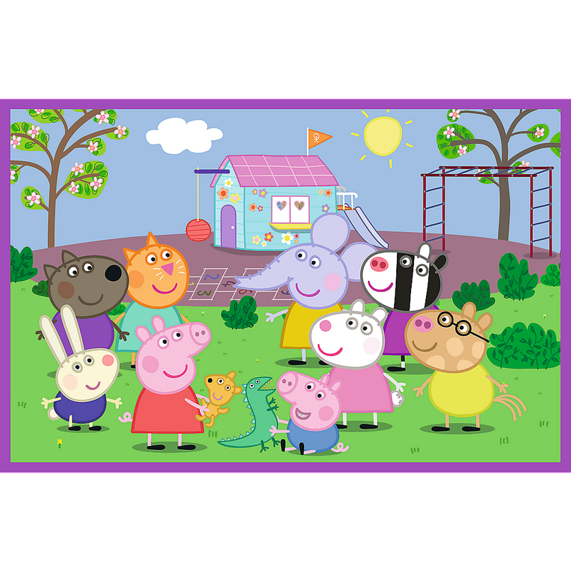TREFL PEPPA PIG puslede komplekt, Põrsas Peppa 2x24 osa