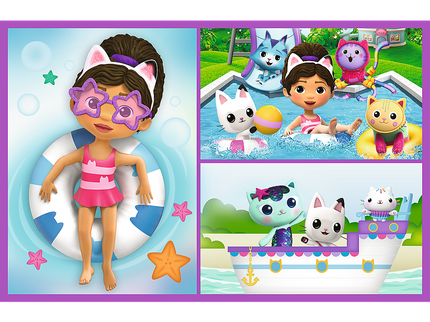 TREFL GABBY´S DOLLHOUSE puslede komplekt Mängi koos Gabbyga, 2x24 osa