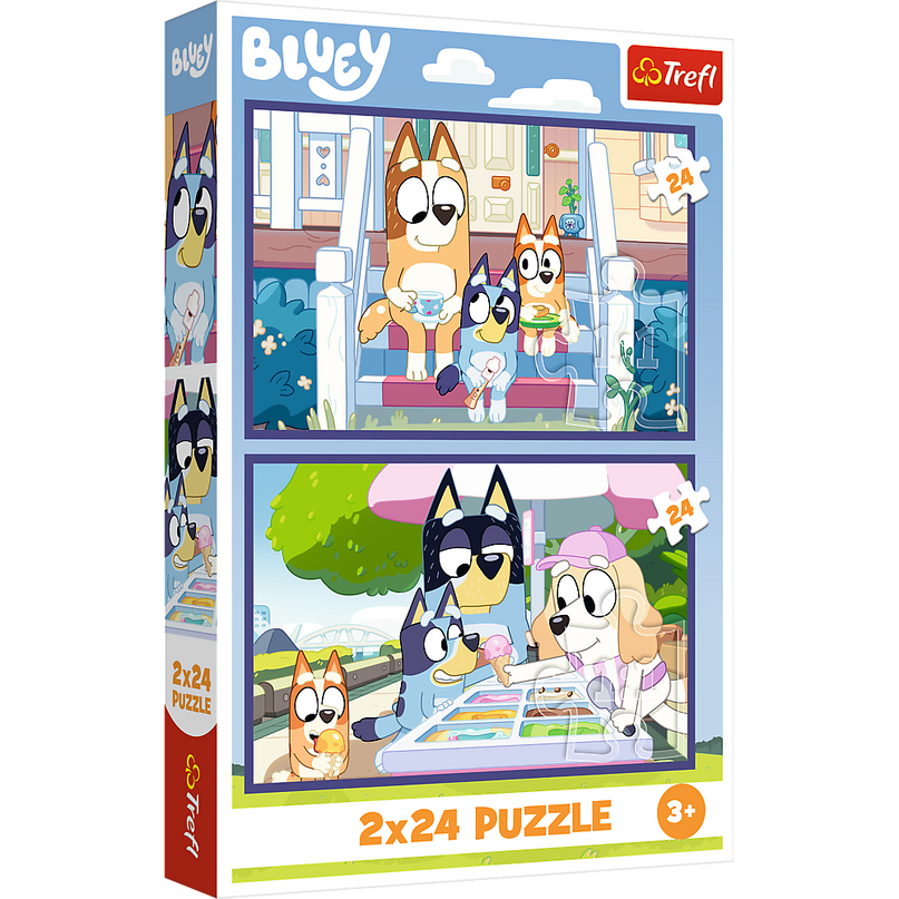 TREFL BLUEY puslede komplekt Lõbus Bluey, 2x24 osa
