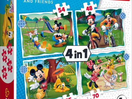TREFL DISNEY Puslede komplekt 4 in 1 Miki-Hiir