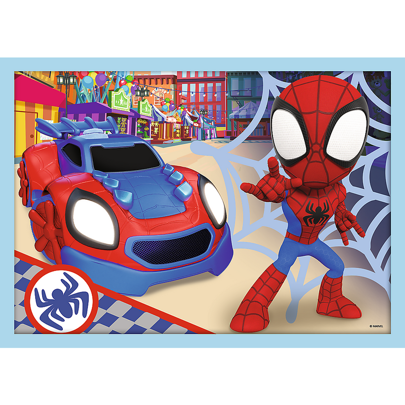TREFL SPIDER-MAN Puslekomplekt 4in1 Spidey