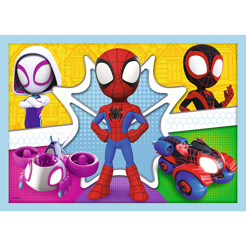 TREFL SPIDER-MAN Puslekomplekt 4in1 Spidey