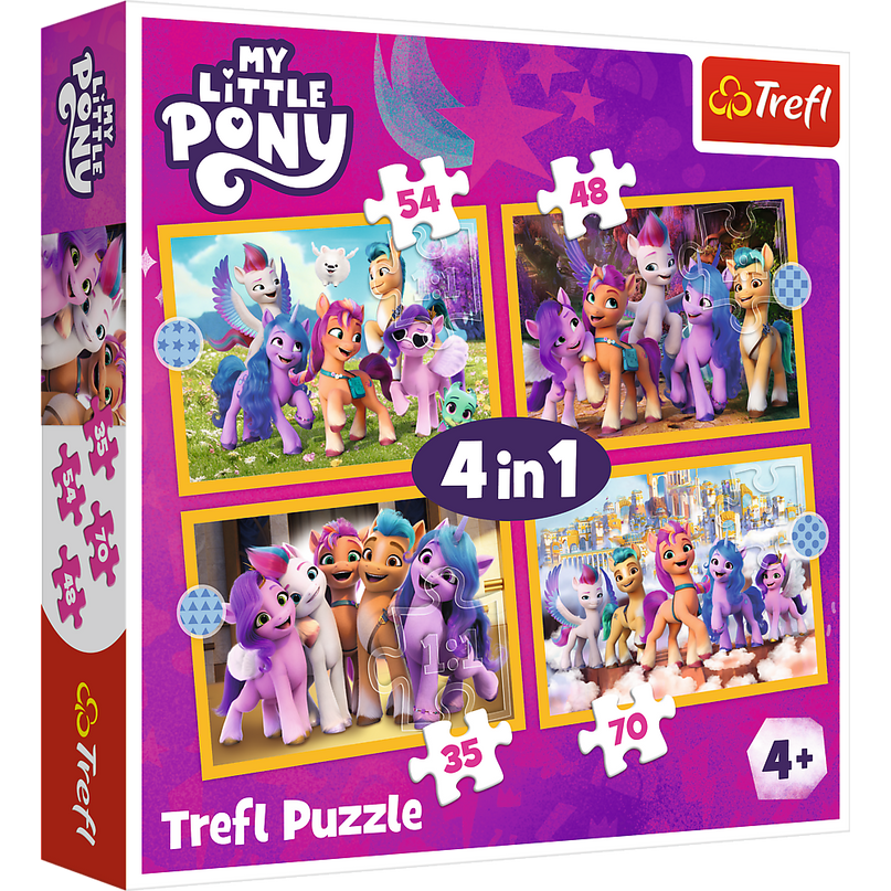 TREFL MY LITTLE PONY Puslede komplekt 4 tk, Mu väike poni