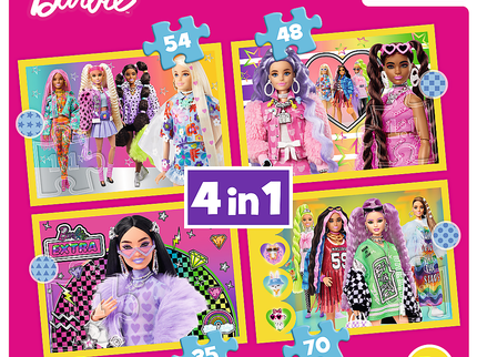 TREFL BARBIE Puslede komplekt 4 in 1
