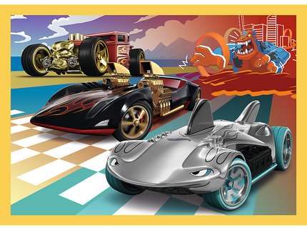 TREFL HOT WHEELS Puslede komplekt 4 in 1
