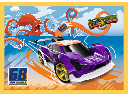 TREFL HOT WHEELS Puslede komplekt 4 in 1