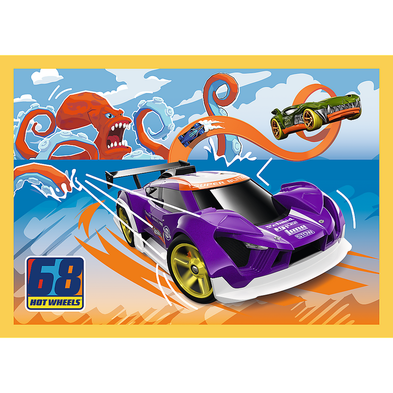 TREFL HOT WHEELS Puslede komplekt 4 in 1