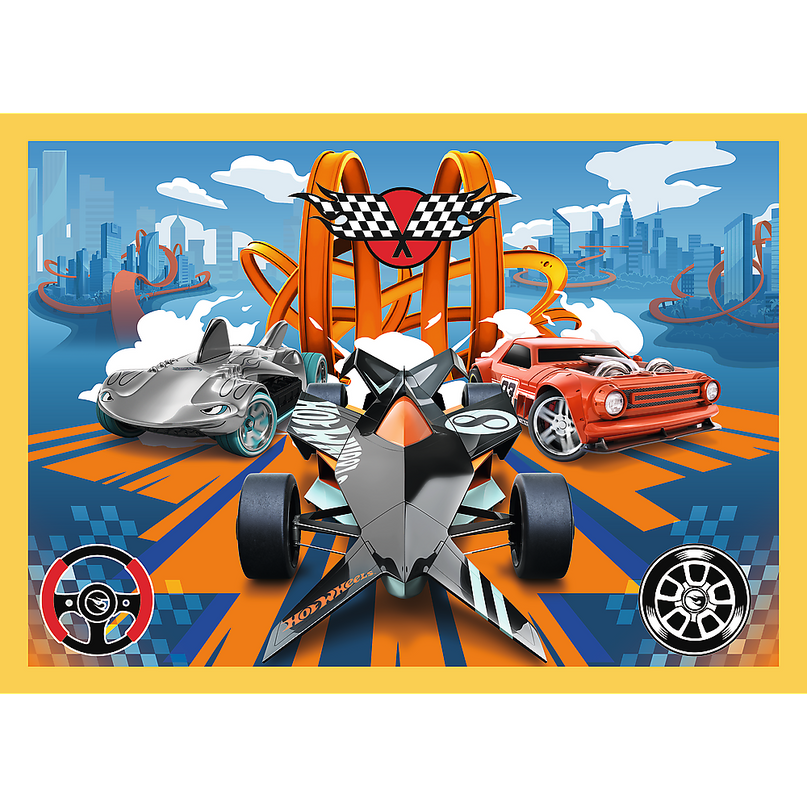 TREFL HOT WHEELS Puslede komplekt 4 in 1