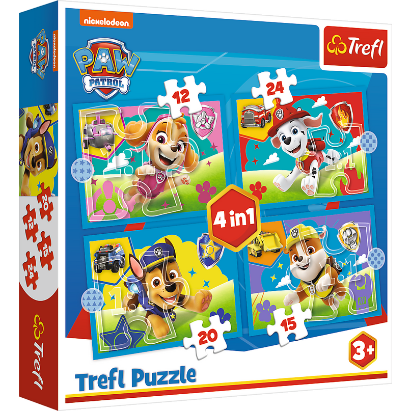TREFL PAW PATROL Puslede komplekt Käpapatrull, 4 tk