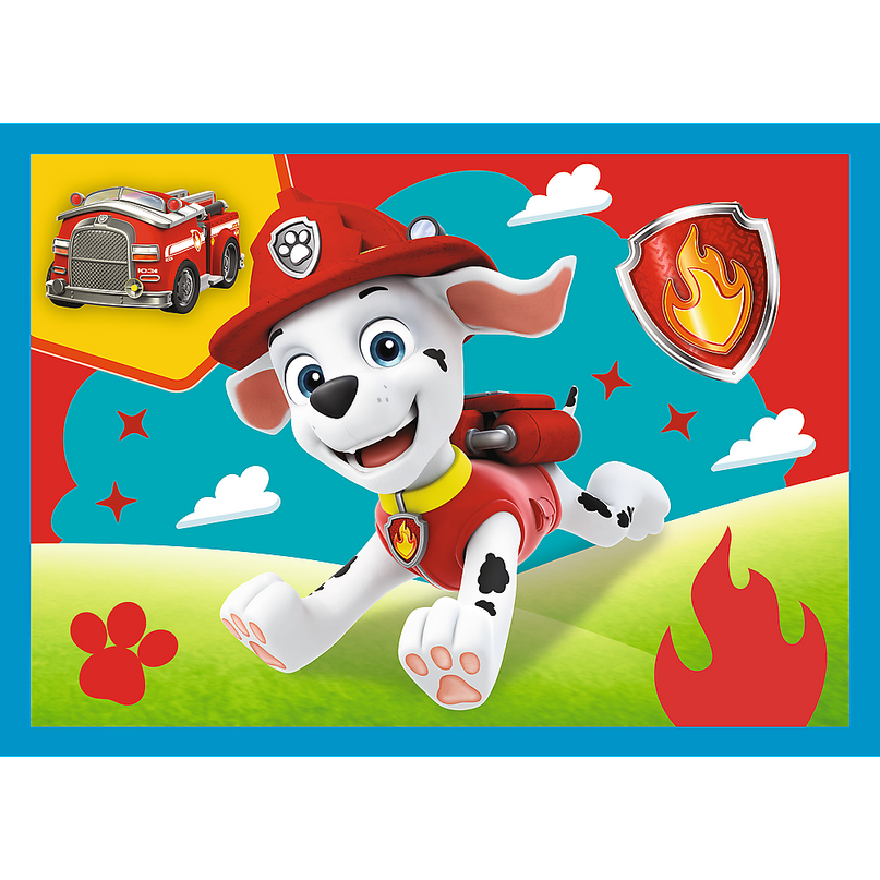 TREFL PAW PATROL Puslede komplekt Käpapatrull, 4 tk