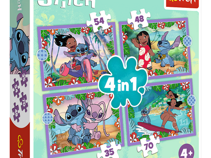TREFL DISNEY STITCH Puslede komplekt, 4 tk