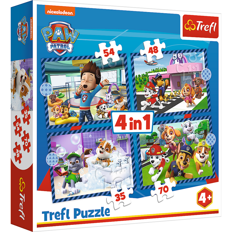 TREFL PAW PATROL Puslede komplekt 4 in 1 Käpapatrull