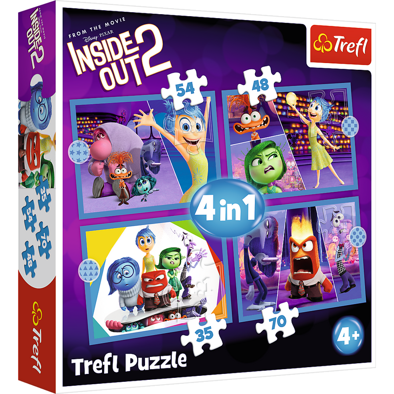 TREFL DISNEY Inside Out 2 Puslede komplekt, 4 tk