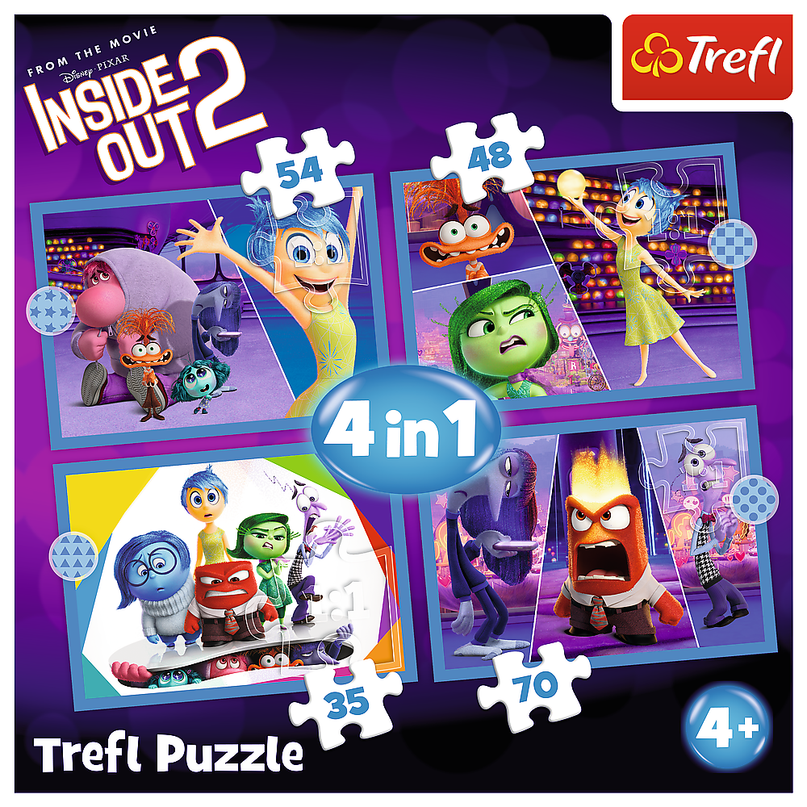 TREFL DISNEY Inside Out 2 Puslede komplekt, 4 tk