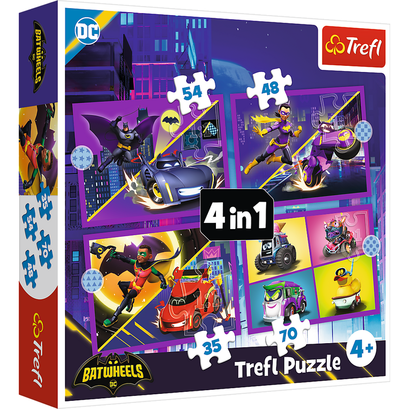 TREFL BATWHEELS Puslede komplekt 4 in 1