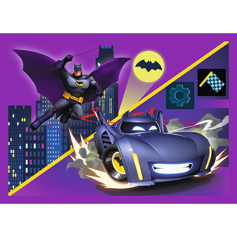 TREFL BATWHEELS Puslede komplekt 4 in 1