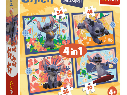 TREFL DISNEY STITCH Puslede komplekt Hawaii puhkus, 4 tk