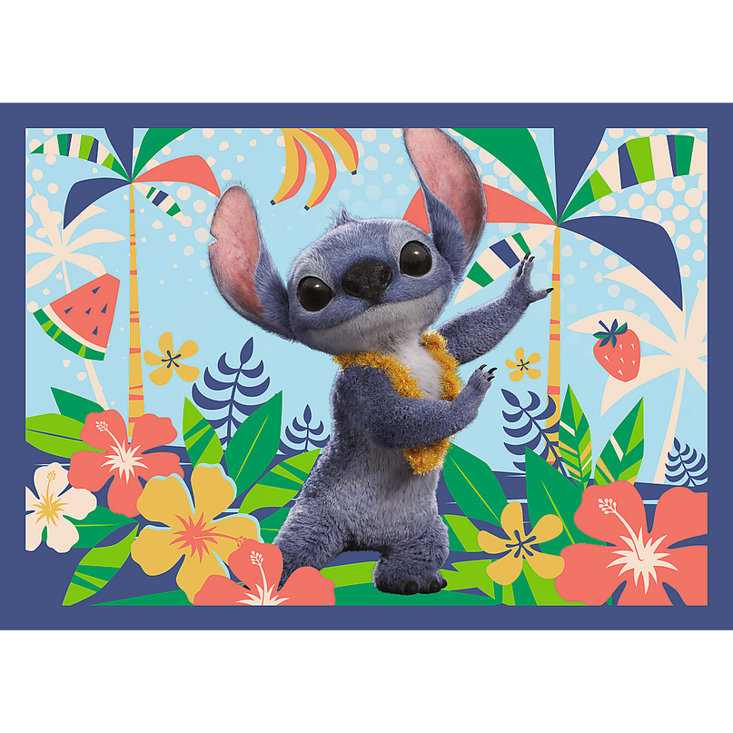 TREFL DISNEY STITCH Puslede komplekt Hawaii puhkus, 4 tk