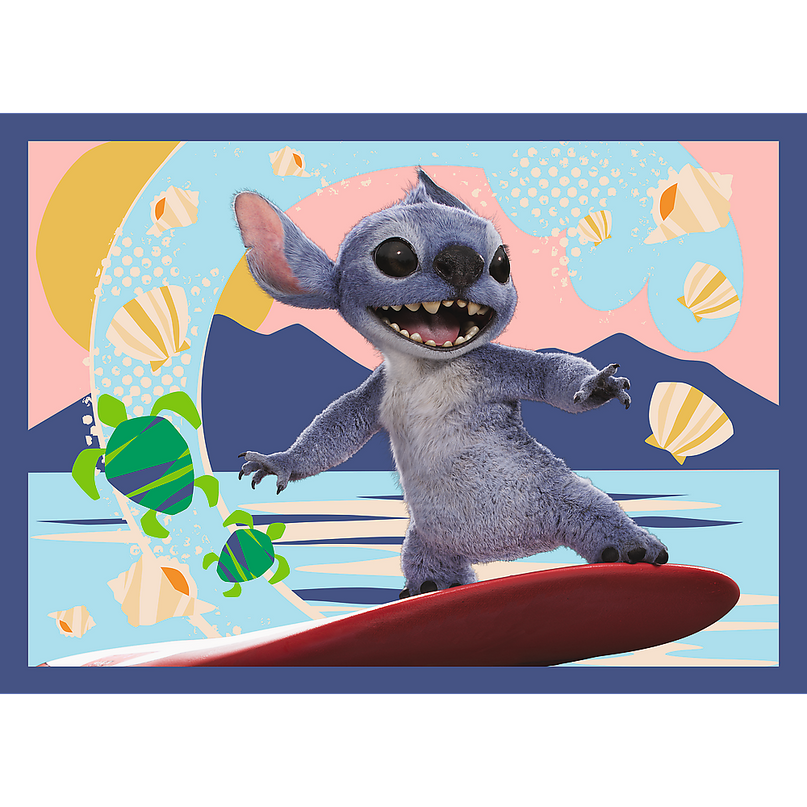 TREFL DISNEY STITCH Puslede komplekt Hawaii puhkus, 4 tk