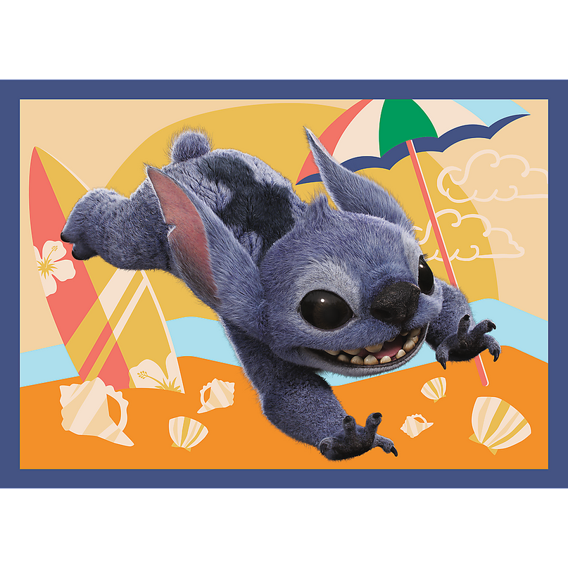 TREFL DISNEY STITCH Puslede komplekt Hawaii puhkus, 4 tk