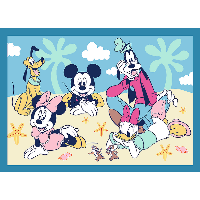 TREFL DISNEY Puslede komplekt 4 in 1 Miki-Hiir