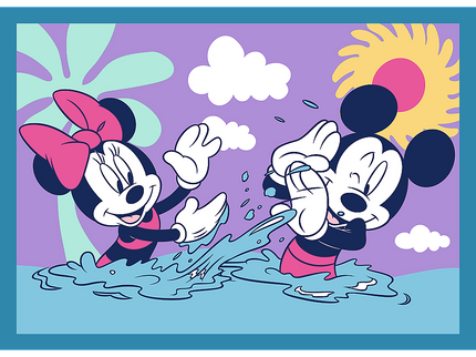 TREFL DISNEY Puslede komplekt 4 in 1 Miki-Hiir