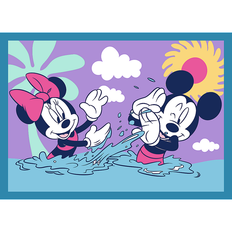 TREFL DISNEY Puslede komplekt 4 in 1 Miki-Hiir