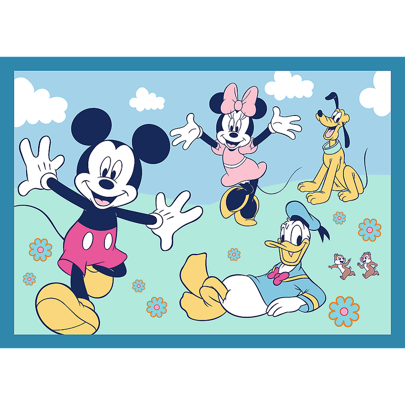 TREFL DISNEY Puslede komplekt 4 in 1 Miki-Hiir