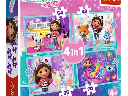 TREFL GABBY´S DOLLHOUSE Pusle komplekt, 4 tk