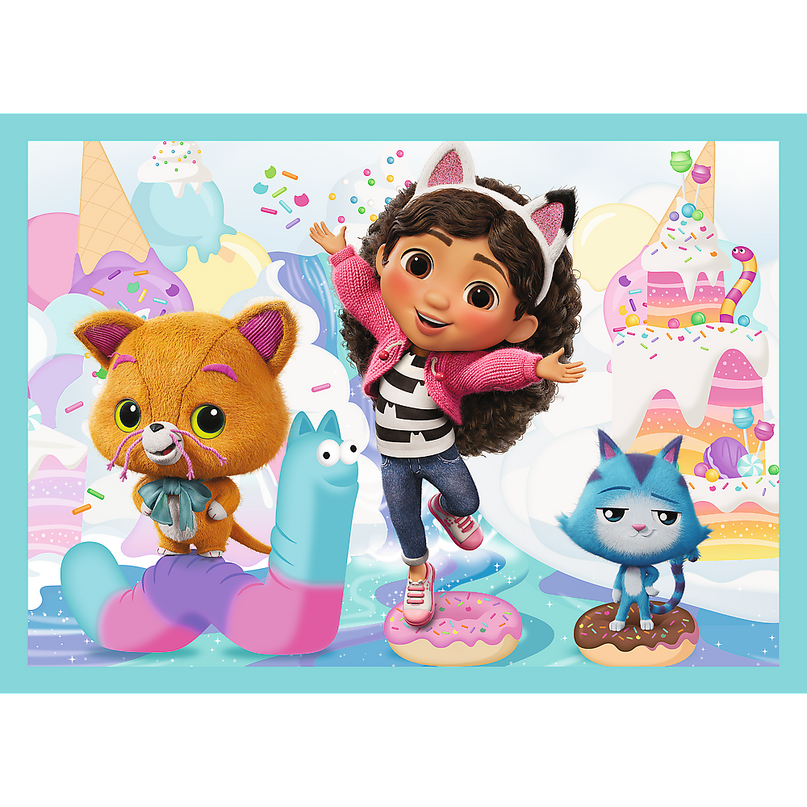 TREFL GABBY´S DOLLHOUSE Pusle komplekt, 4 tk