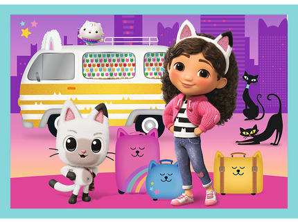 TREFL GABBY´S DOLLHOUSE Pusle komplekt, 4 tk
