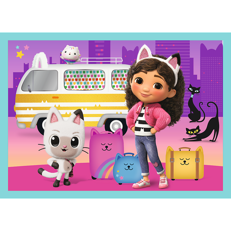 TREFL GABBY´S DOLLHOUSE Pusle komplekt, 4 tk
