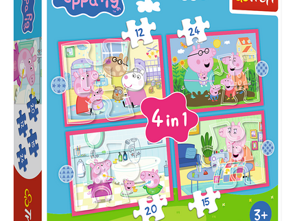TREFL PEPPA PIG Puslede komplekt, 4 tk, Põrsas Peppa