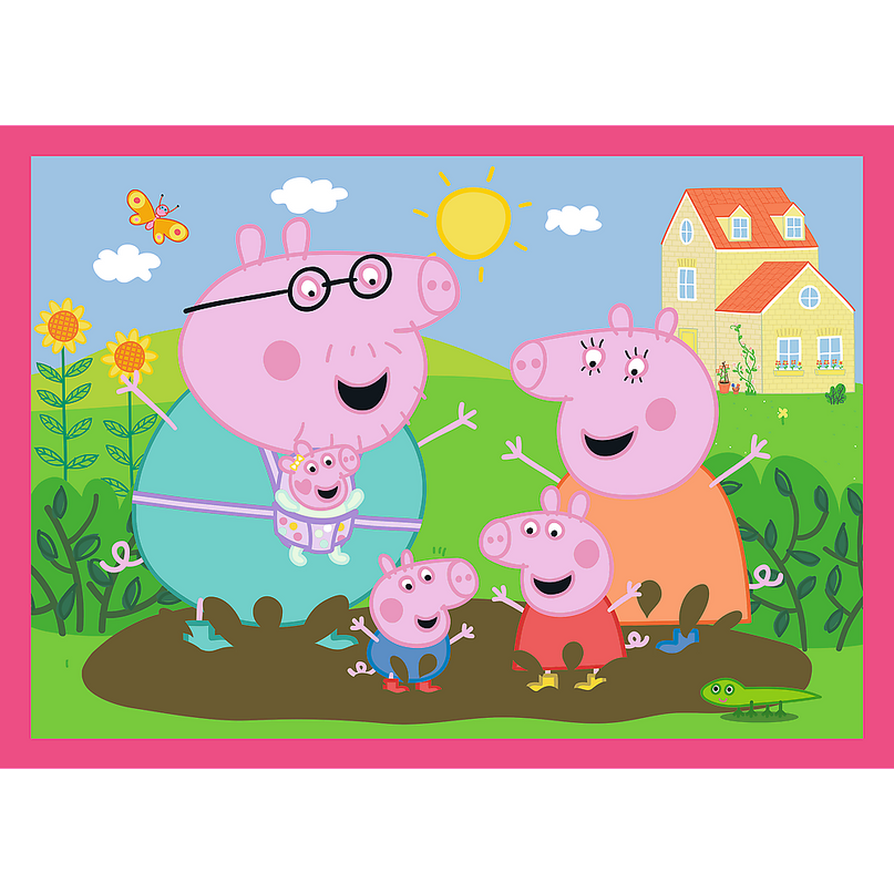 TREFL PEPPA PIG Puslede komplekt, 4 tk, Põrsas Peppa
