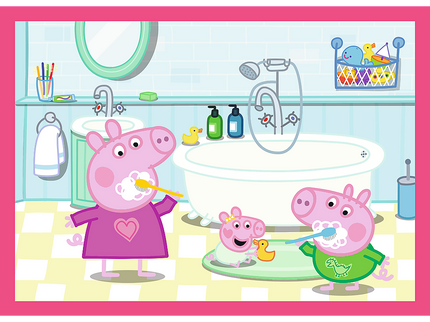 TREFL PEPPA PIG Puslede komplekt, 4 tk, Põrsas Peppa