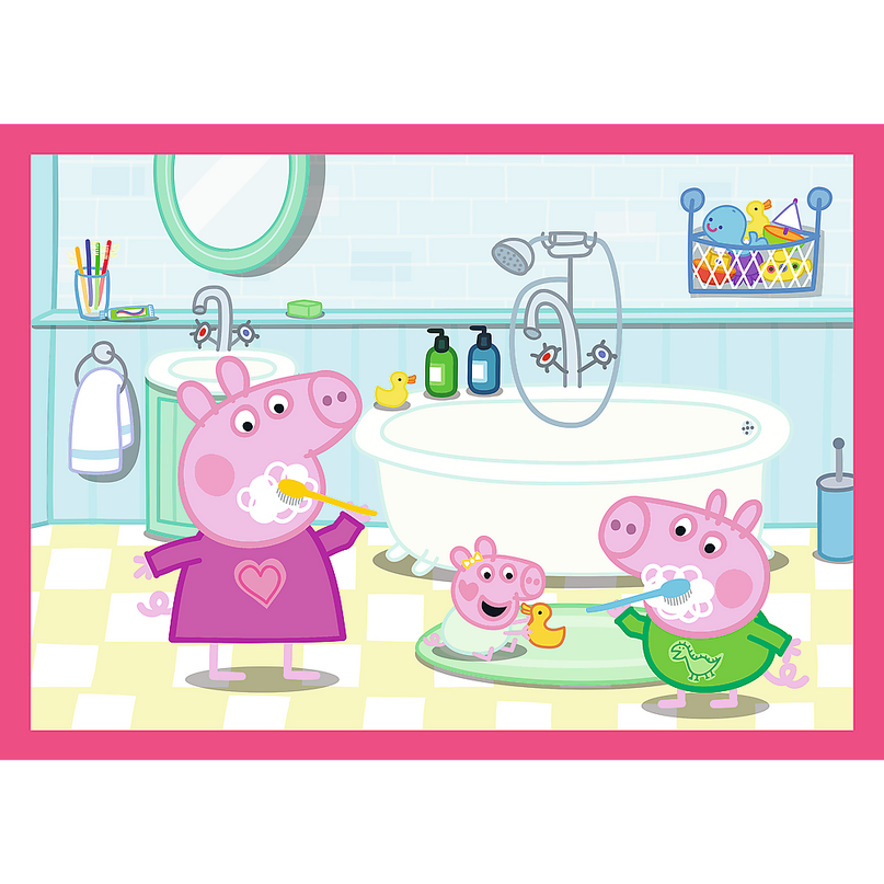 TREFL PEPPA PIG Puslede komplekt, 4 tk, Põrsas Peppa