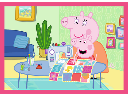 TREFL PEPPA PIG Puslede komplekt, 4 tk, Põrsas Peppa