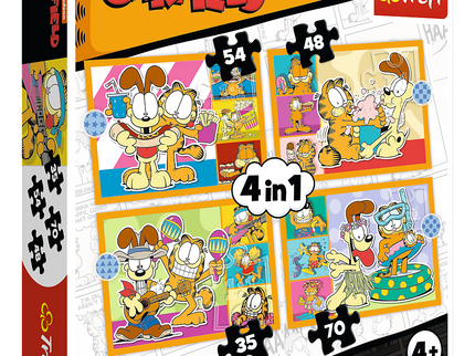 TREFL GARFIELD Puslede komplekt 4 in 1