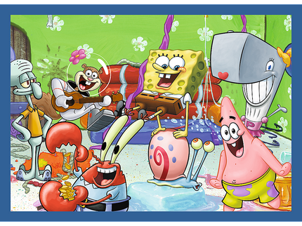 TREFL SPONGEBOB Puslede komplekt 4 in 1  Käsnakalle