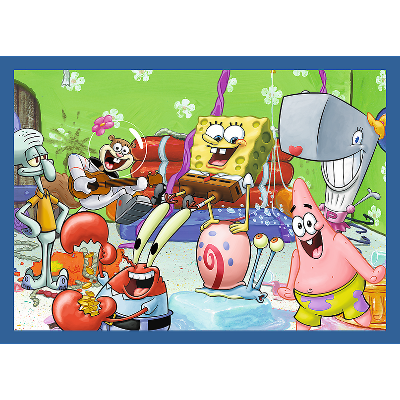 TREFL SPONGEBOB Puslede komplekt 4 in 1 Käsnakalle