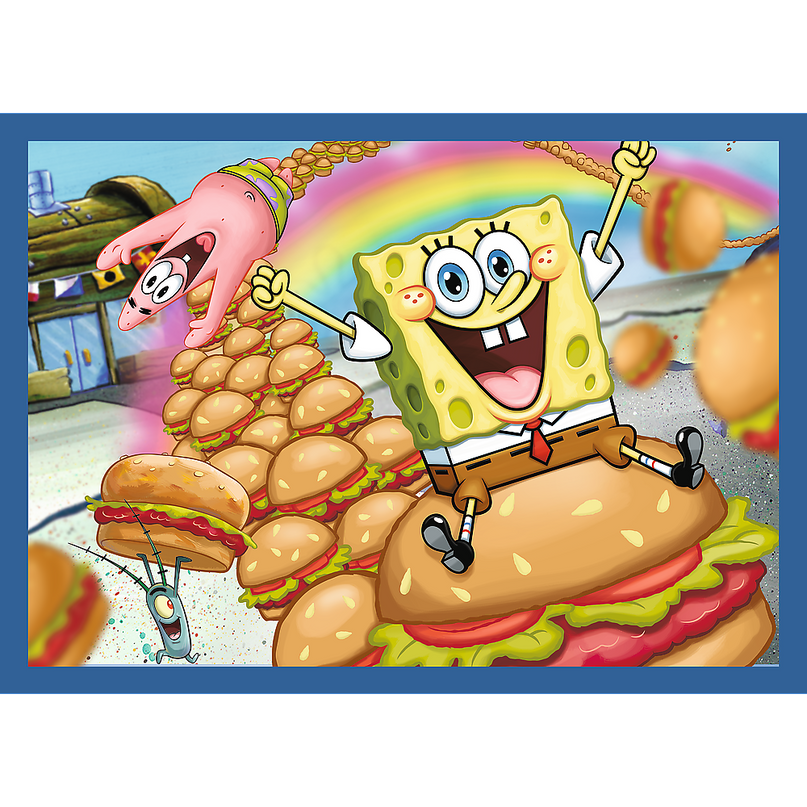 TREFL SPONGEBOB Puslede komplekt 4 in 1 Käsnakalle
