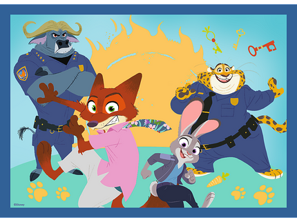 TREFL DISNEY ZOOTROPOLIS Puslede komplekt, 4 tk
