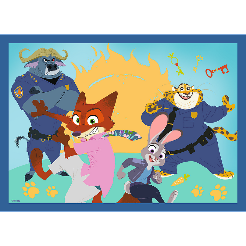 TREFL DISNEY ZOOTROPOLIS Puslede komplekt, 4 tk