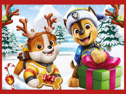 TREFL PAW PATROL Puslede komplekt, 4 tk, Jõulupusle