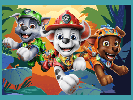 TREFL PAW PATROL Puslede komplekt, 4 tk, Käpapatrull