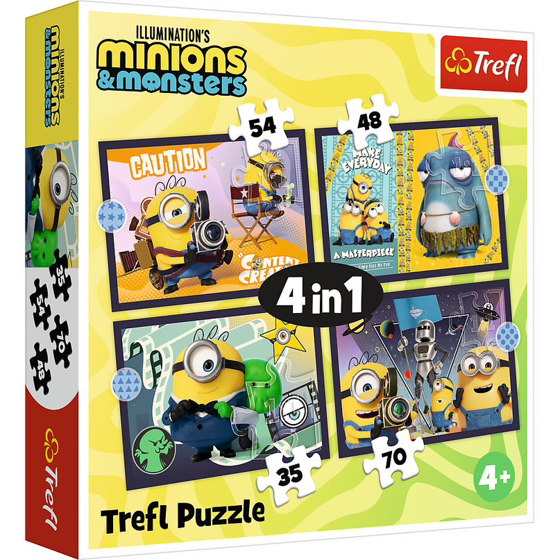 TREFL MINIONS Puslede komplekt, 4 tk, Minionid